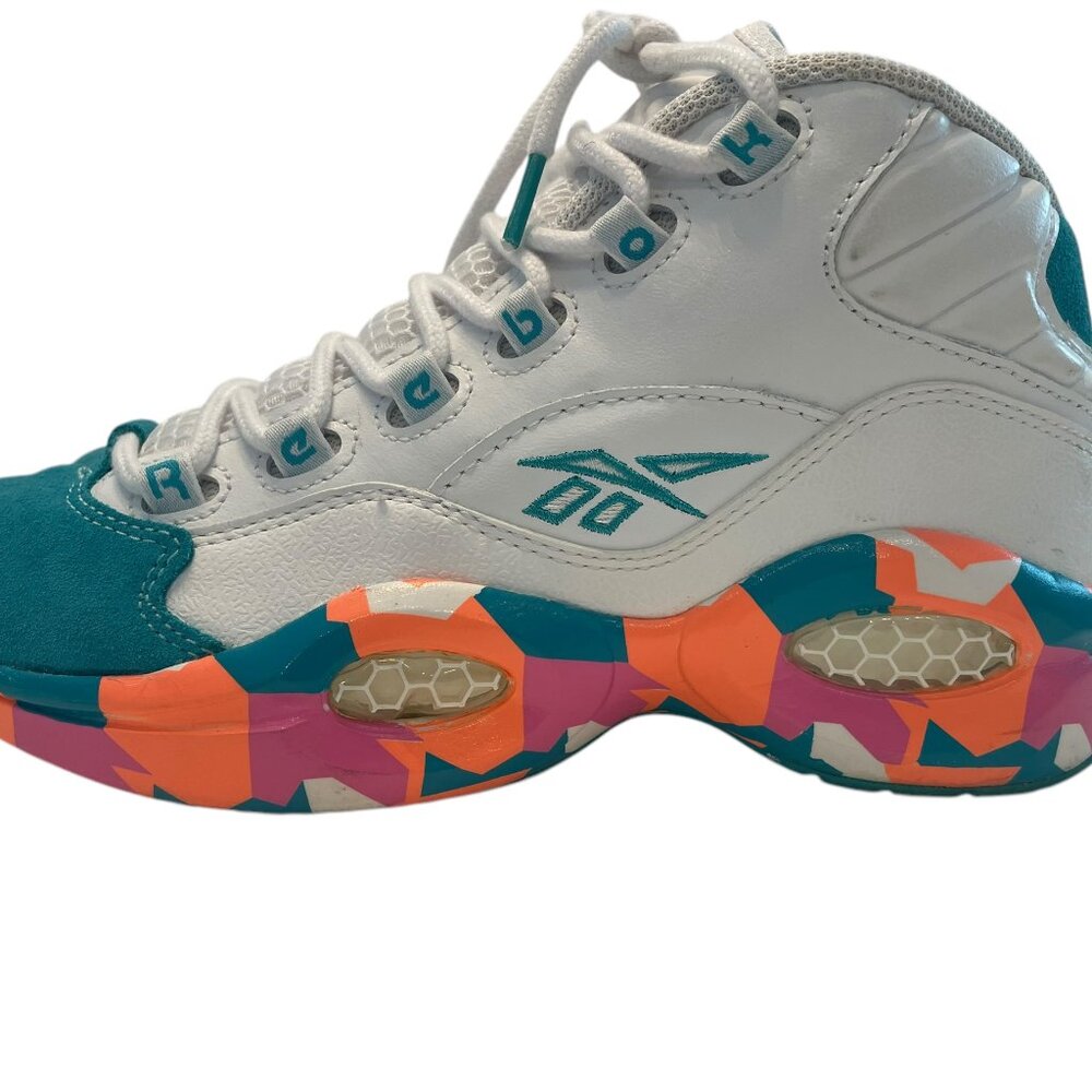 Reebok Allen Iverson Easter Question Mid top Basketball Shoes/Sneakers US 6 UK 5